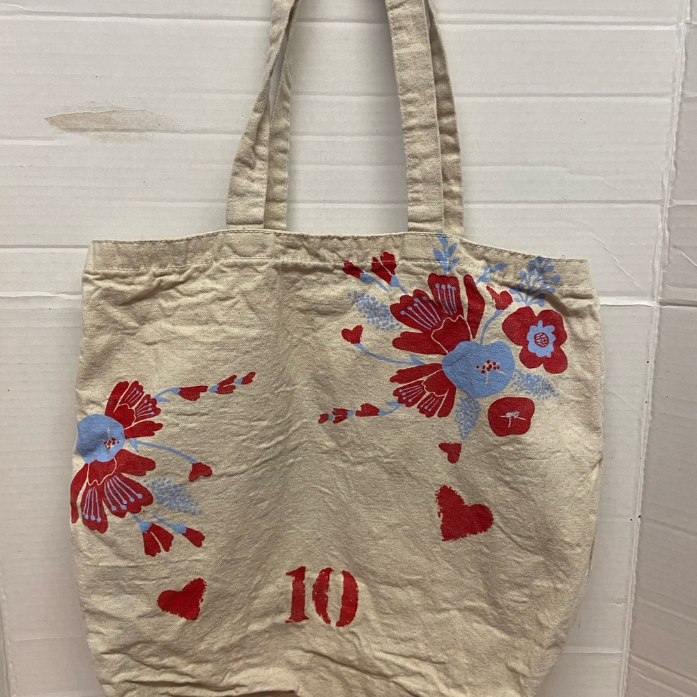 Feed 10 Fliral Print Canvas Tote - image 2